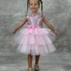 Rochie roz cu paiete si tulle